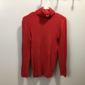 Red ribbed Old Navy turtleneck M
